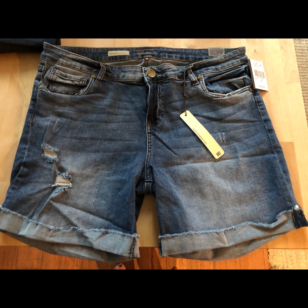 KUT from the kloth Catherine BF Shorts NWT Sz 16